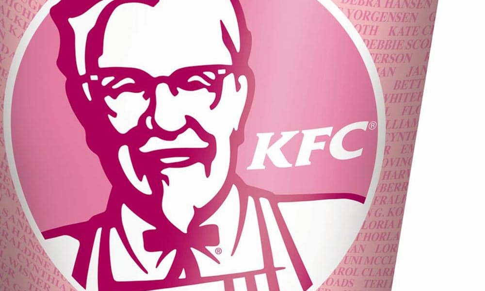 KFC secchiello rosa brand activism